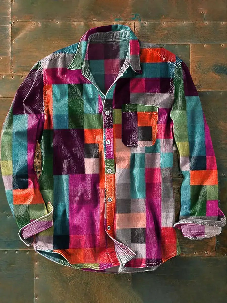 RAINY - Unisex Simple Rainbow Color Long Sleeve Shirt