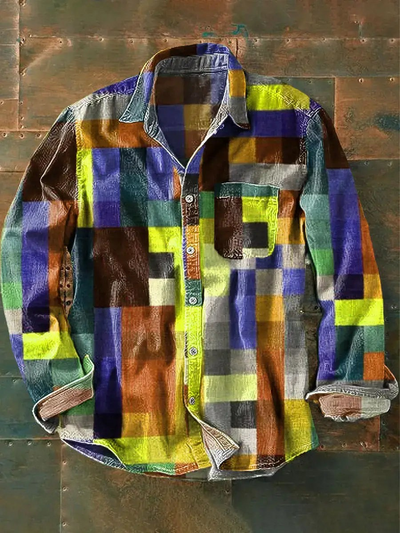 RAINY - Unisex Simple Rainbow Color Long Sleeve Shirt