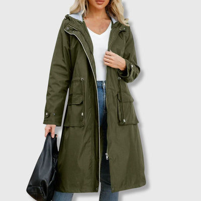 Elisabeth - Hooded trench coat for everyday ease