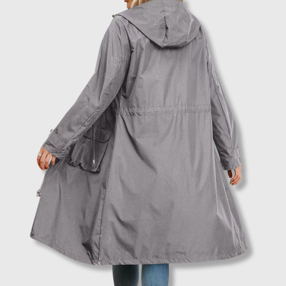 Elisabeth - Hooded trench coat for everyday ease