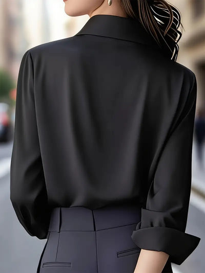 Jenna |  Elegant Long Sleeve Button Down Shirt