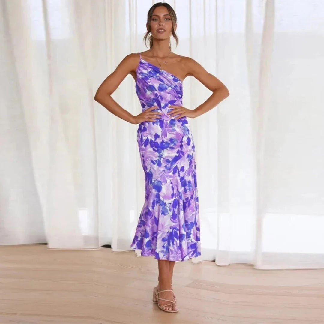 Eliza - Dress with one shoulder strap