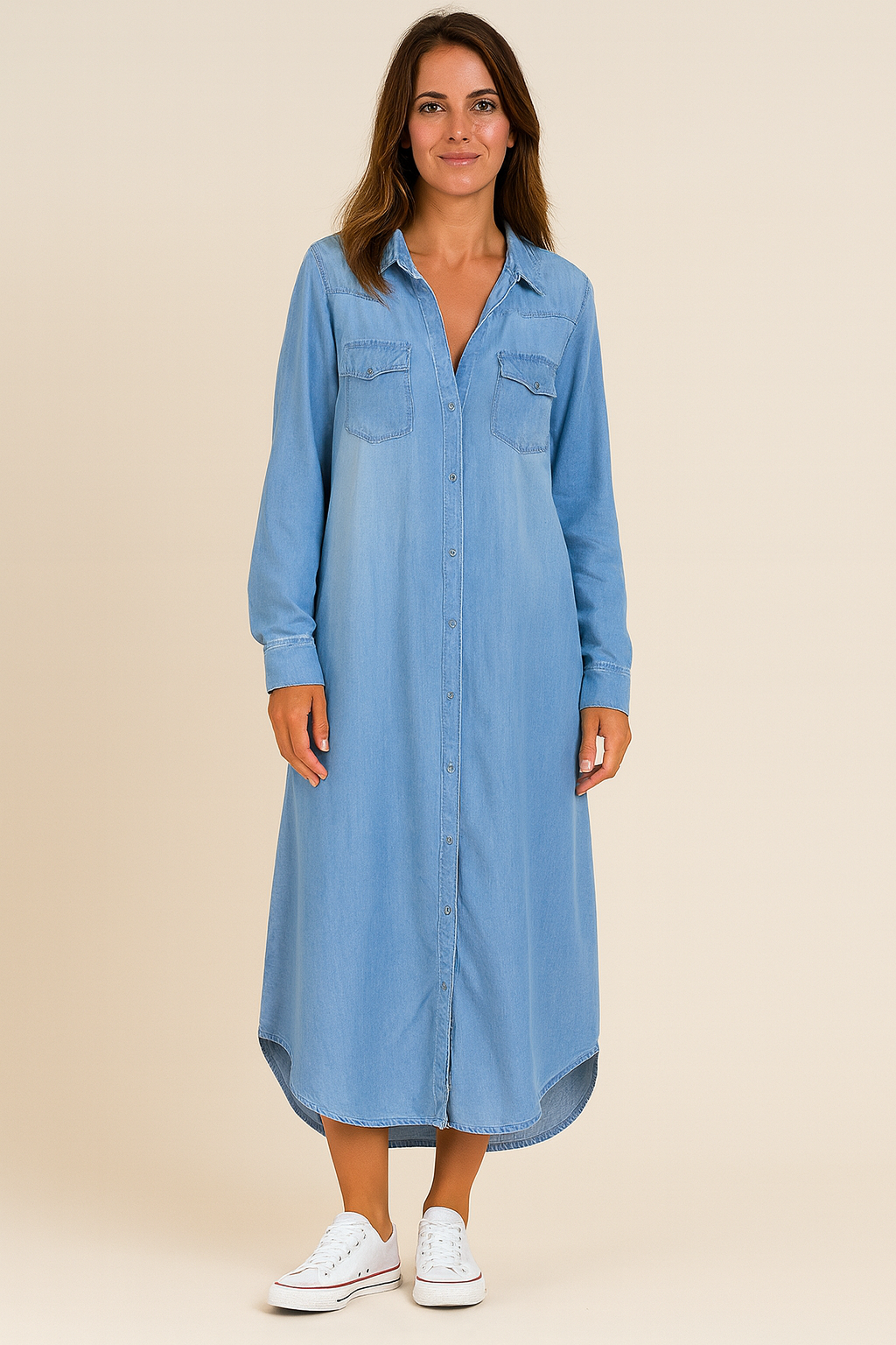 Victoria Denim Shirt Dress