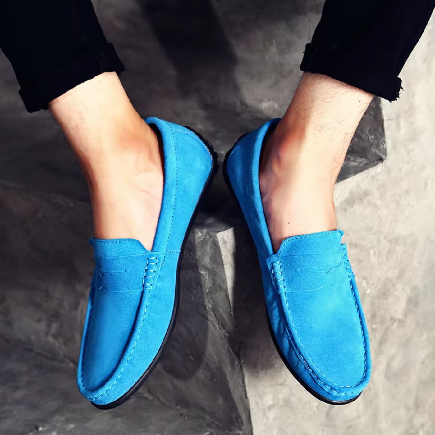 Stanley | Suede Driving Loafers