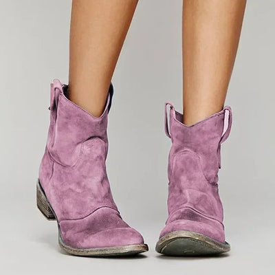 PILMA VINTAGE WESTERN ANKLE BOOTS