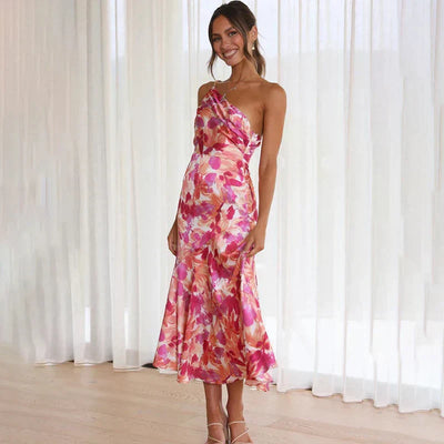 Eliza - Dress with one shoulder strap