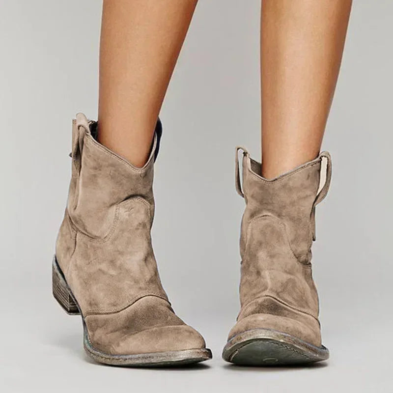 PILMA VINTAGE WESTERN ANKLE BOOTS