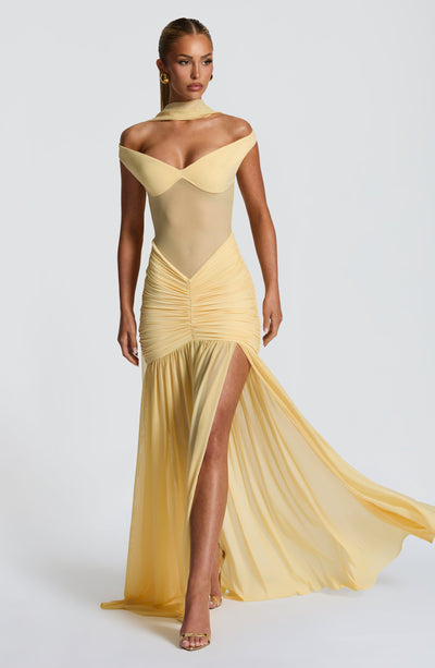 LEONA Maxi Dress - Lemon