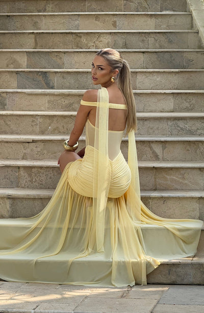 LEONA Maxi Dress - Lemon