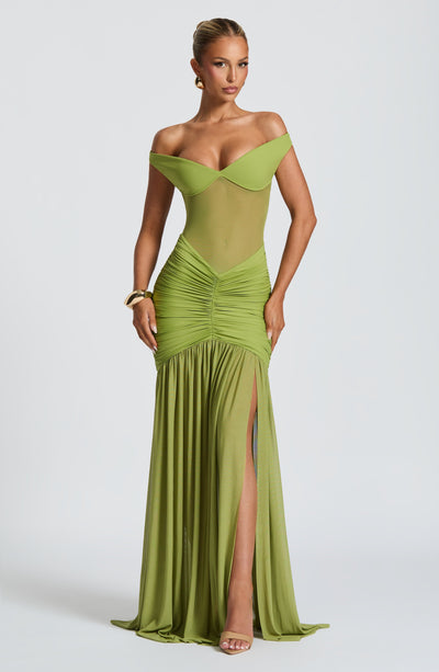 LEONA Maxi Dress - Olive
