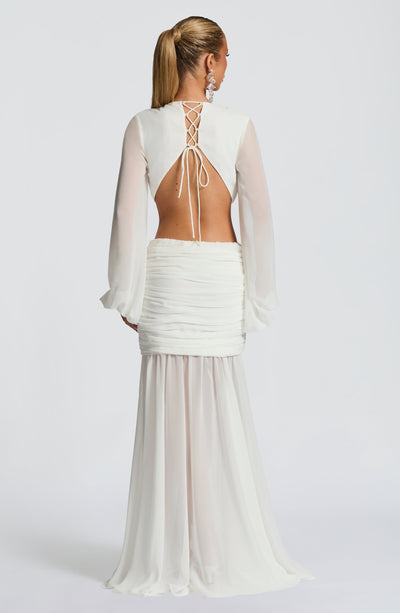 HUDA Maxi Dress - Ivory
