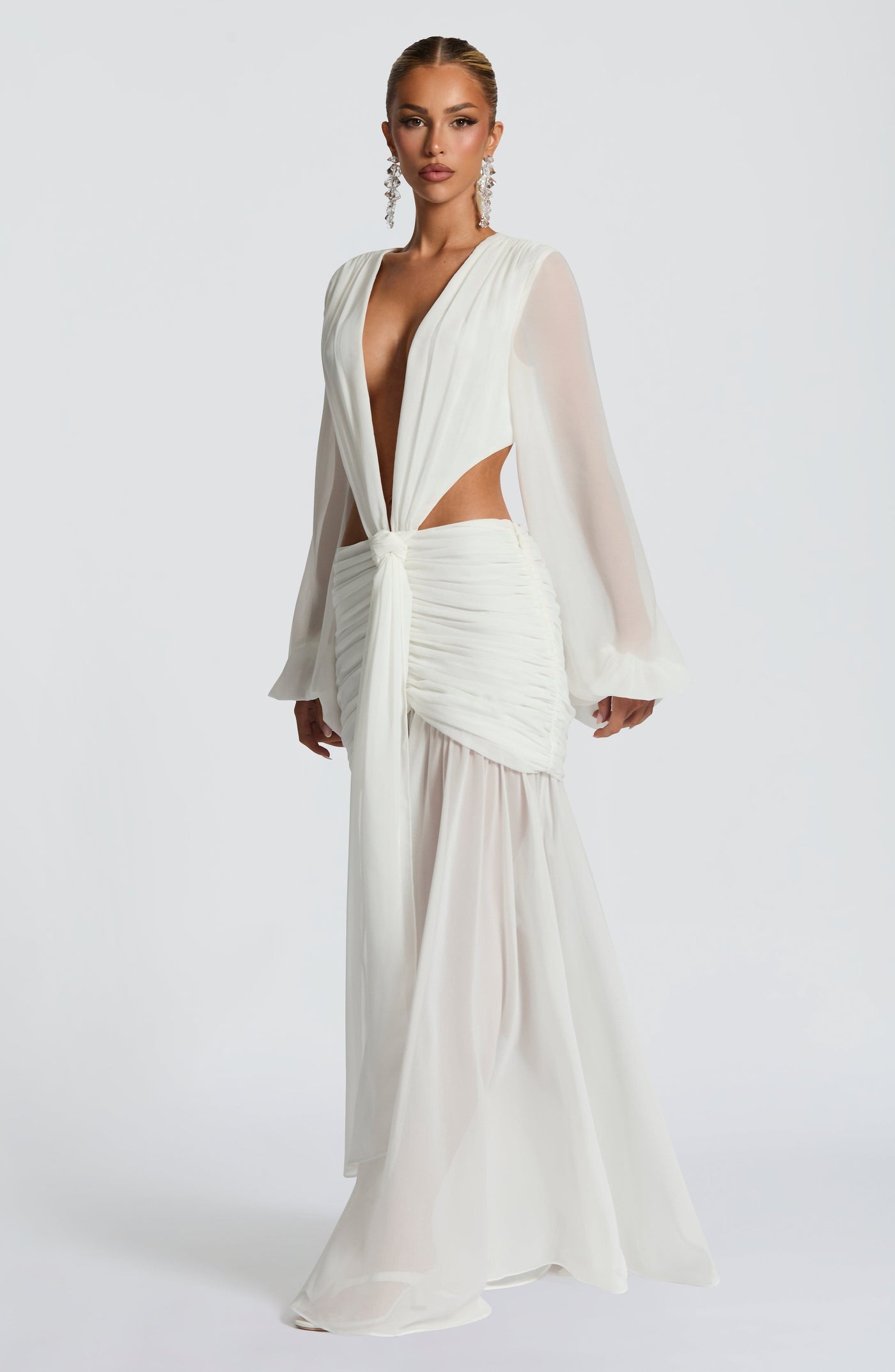 HUDA Maxi Dress - Ivory