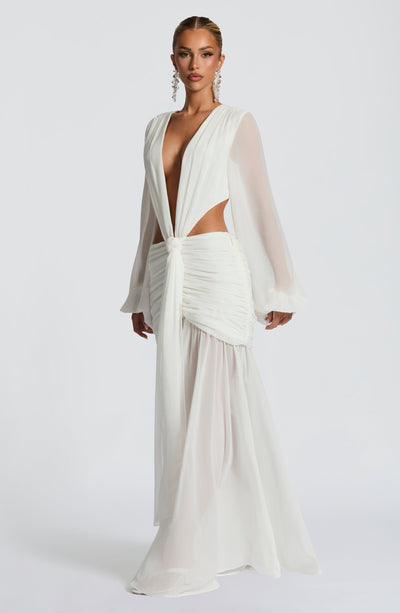 HUDA Maxi Dress - Ivory