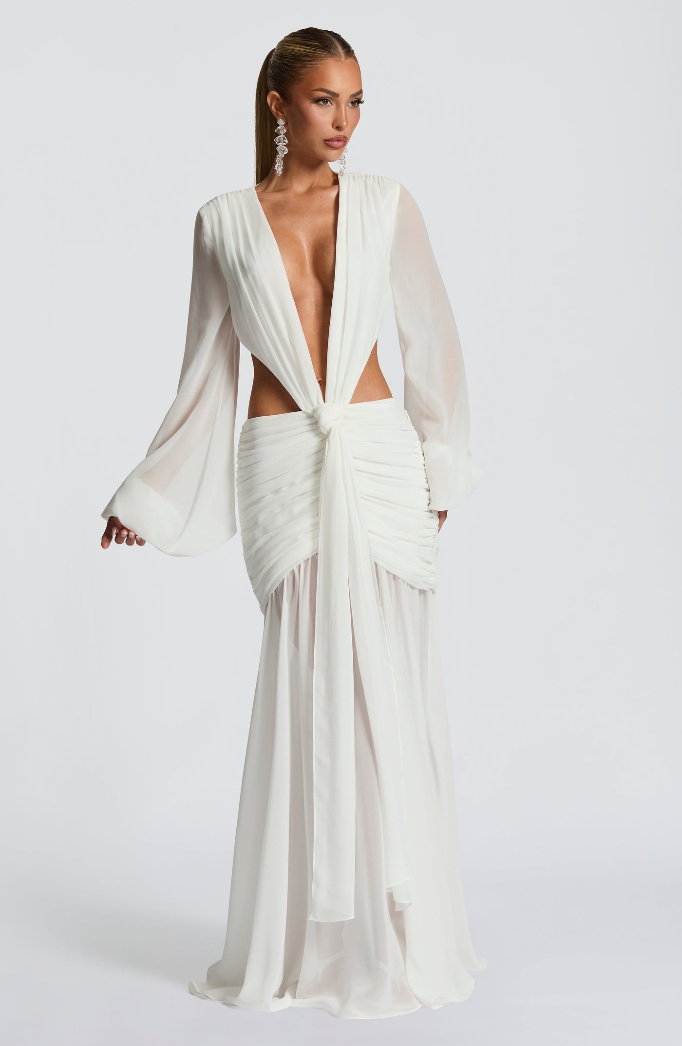 HUDA Maxi Dress - Ivory