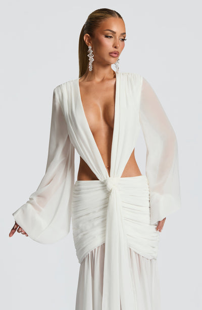 HUDA Maxi Dress - Ivory