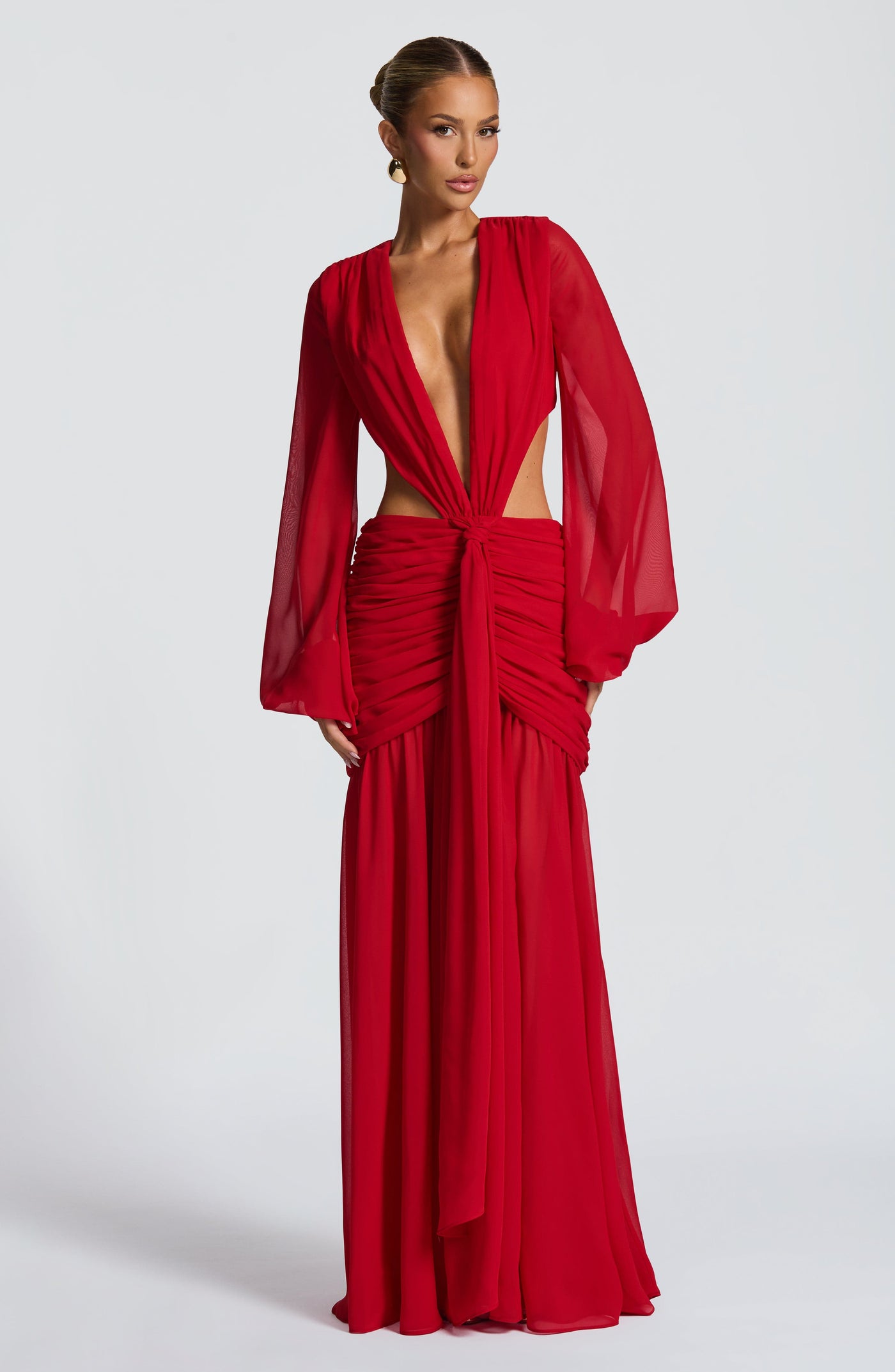 HUDA Maxi Dress - Red