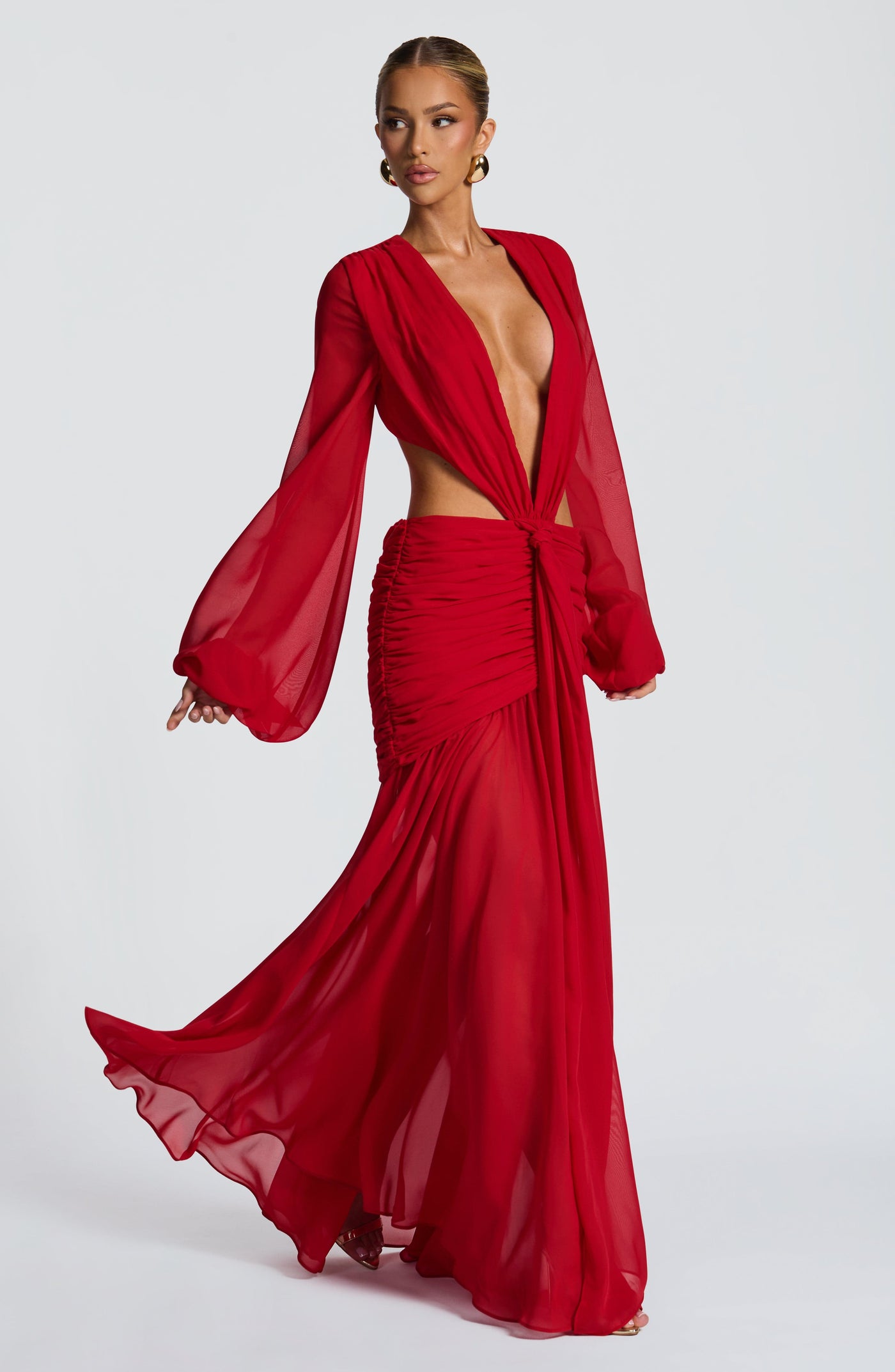 HUDA Maxi Dress - Red
