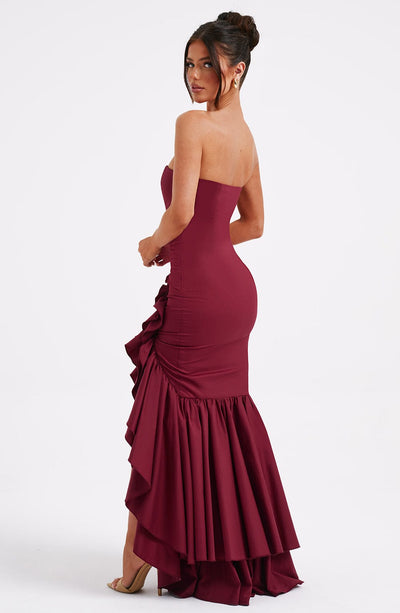 PHOEBE Maxi Dress - Burgundy