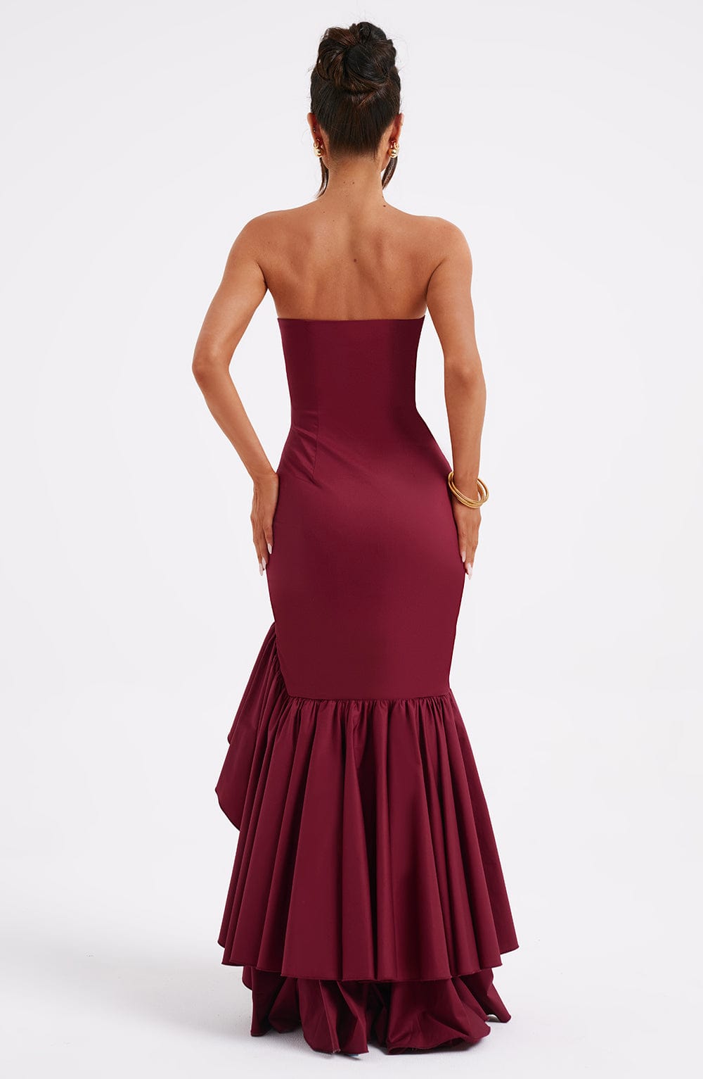 PHOEBE Maxi Dress - Burgundy