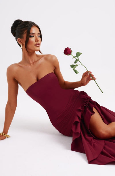 PHOEBE Maxi Dress - Burgundy