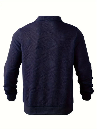 Baldrick - Vintage Zip-Up Hoodie with Geometric Design