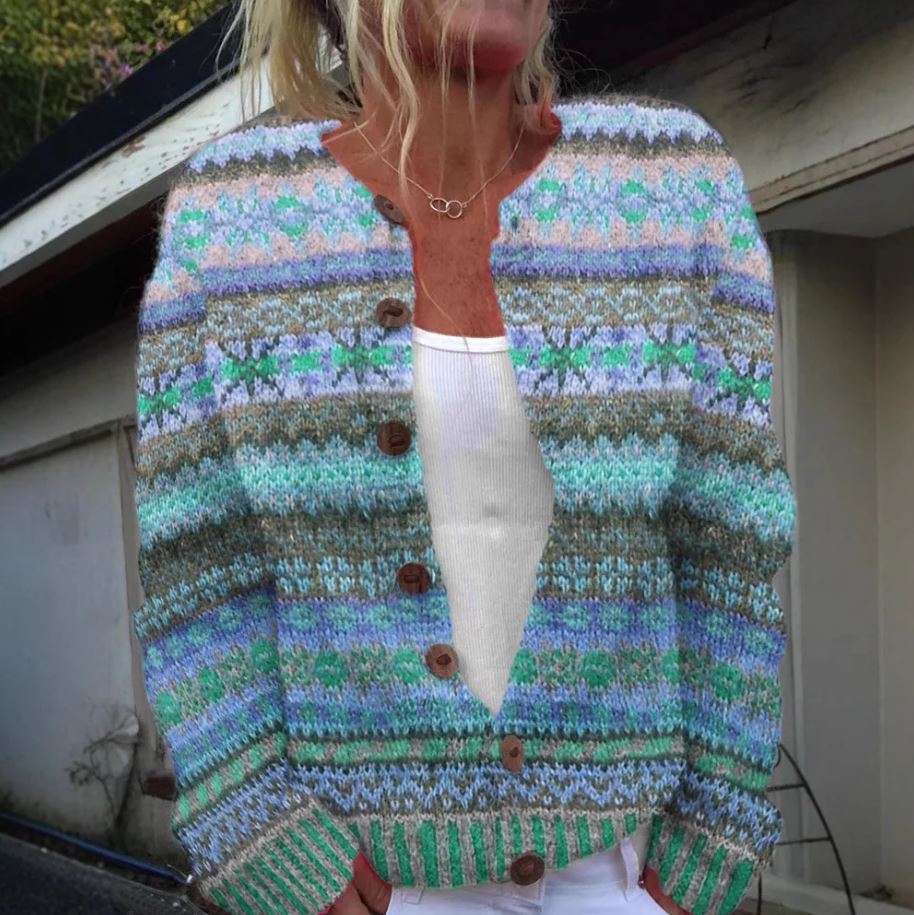Lia – Patterned Cardigan