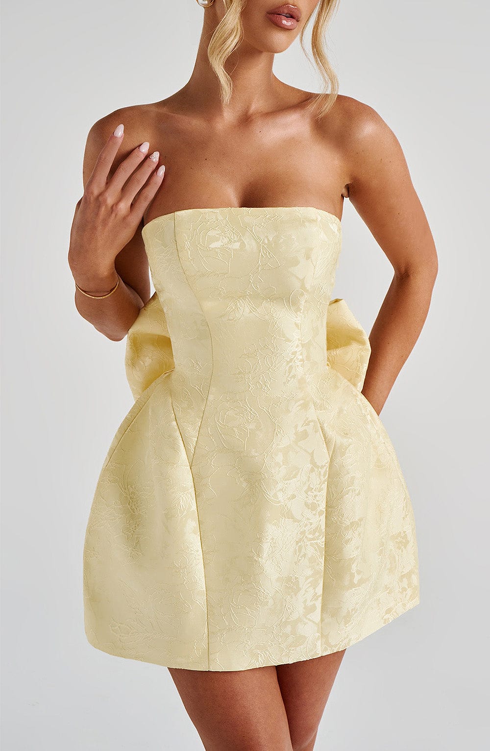NORA Mini Dress - Lemon