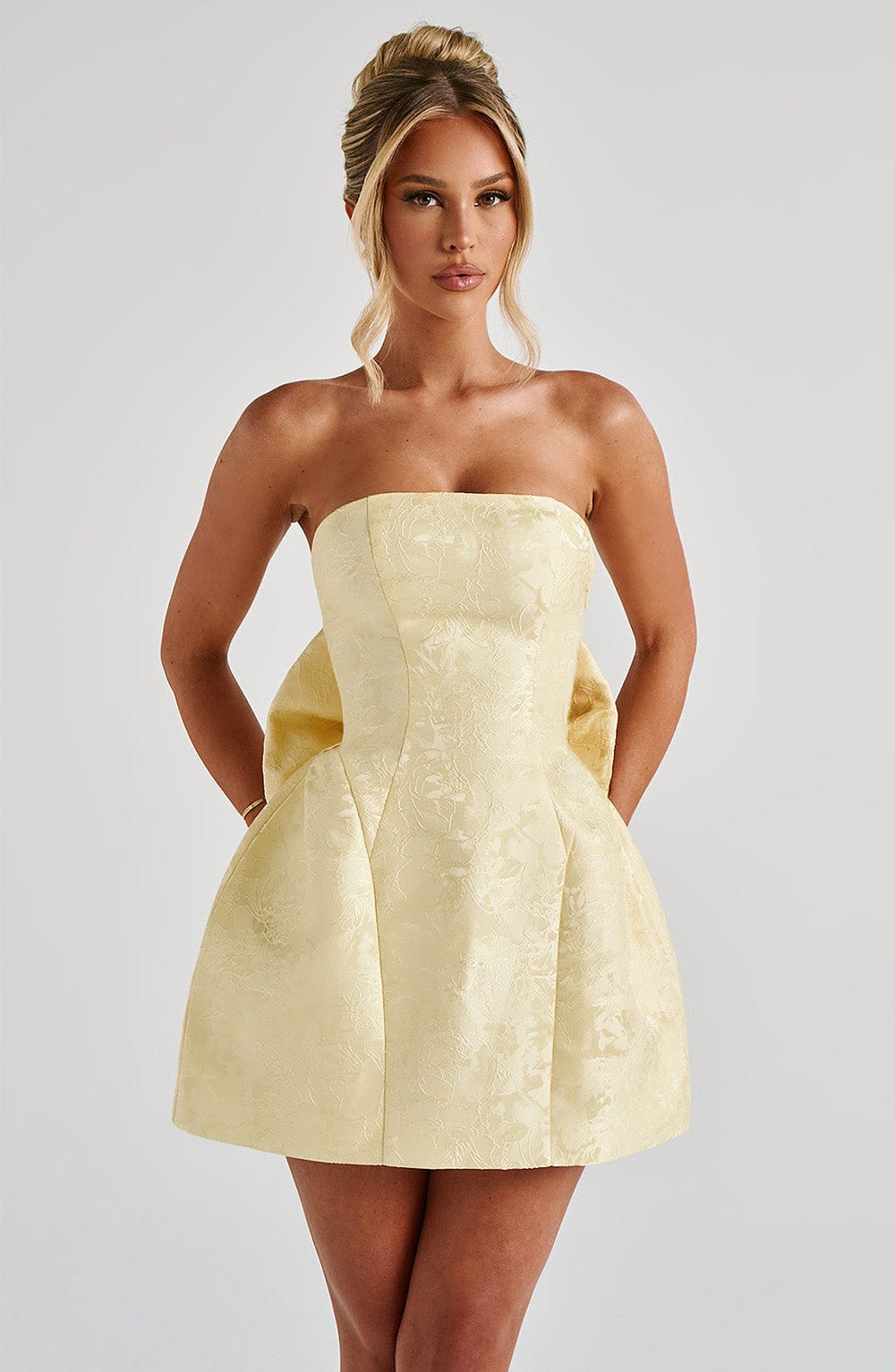 NORA Mini Dress - Lemon