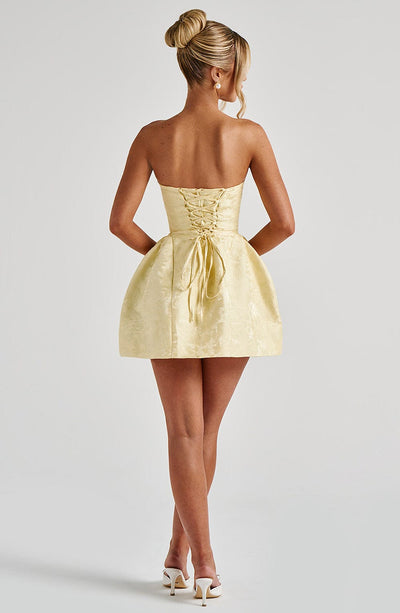 NORA Mini Dress - Lemon