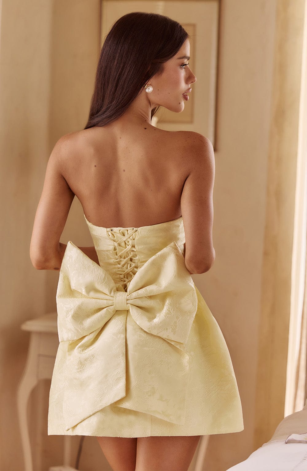 NORA Mini Dress - Lemon