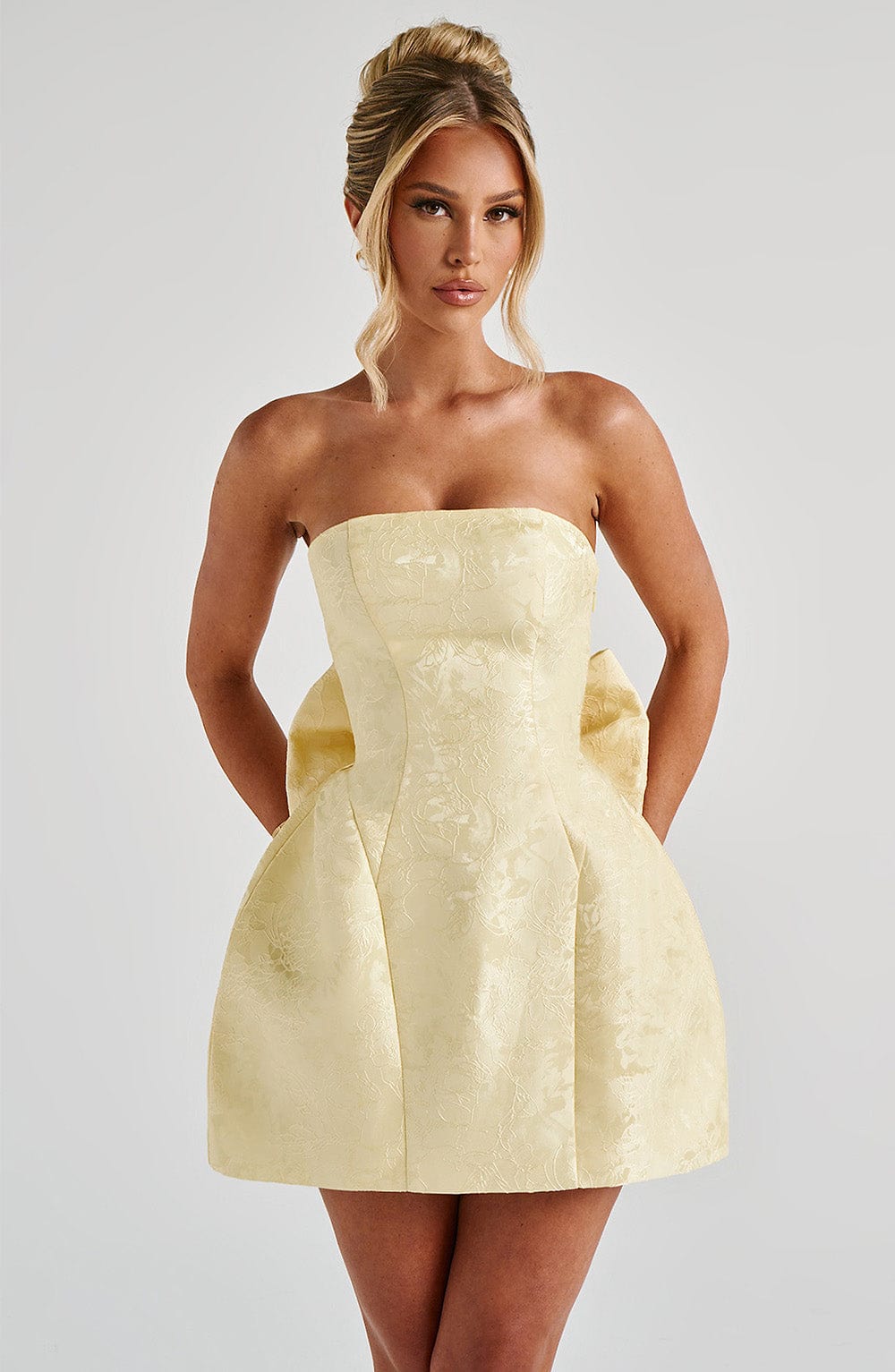 NORA Mini Dress - Lemon