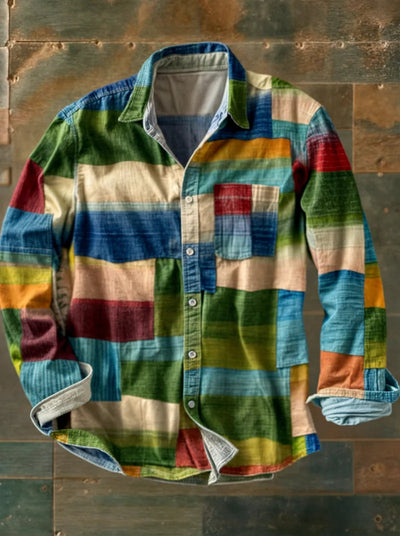 RAINY - Unisex Simple Rainbow Color Long Sleeve Shirt