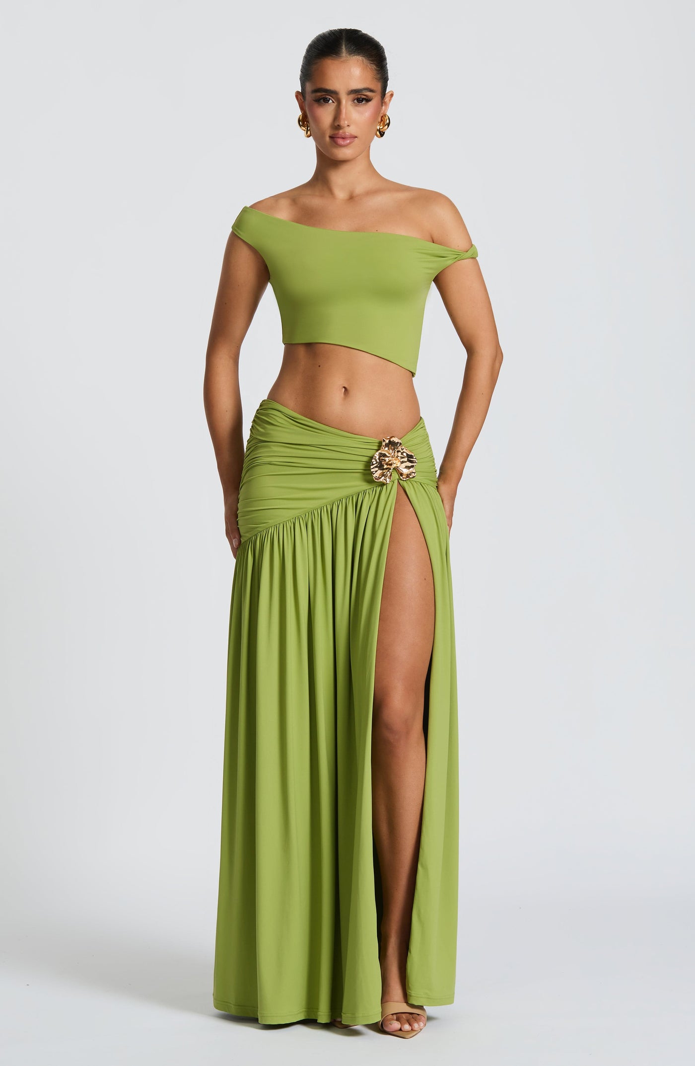 ELVIRA Maxi Skirt - Olive