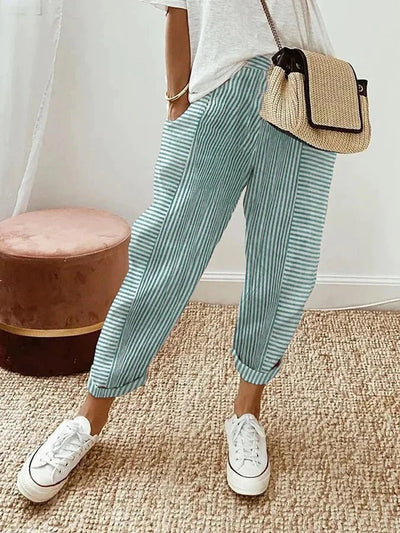 LEO – Striped Relaxed Trousers