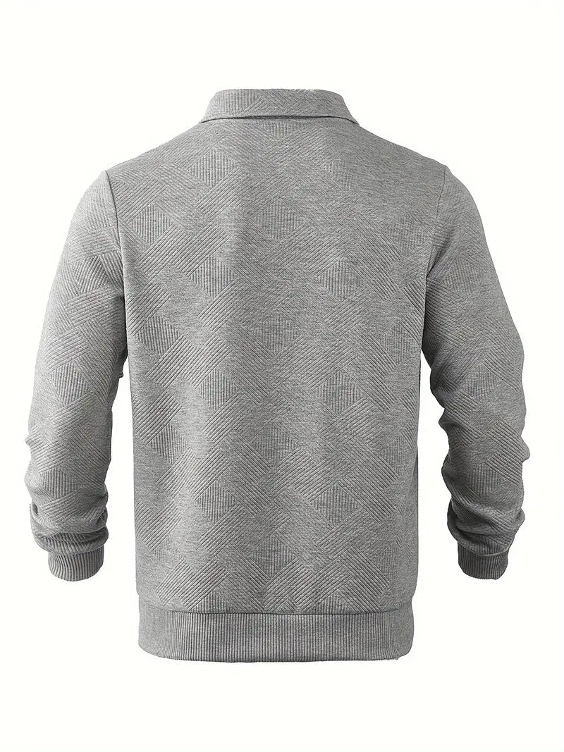 Baldrick - Vintage Zip-Up Hoodie with Geometric Design