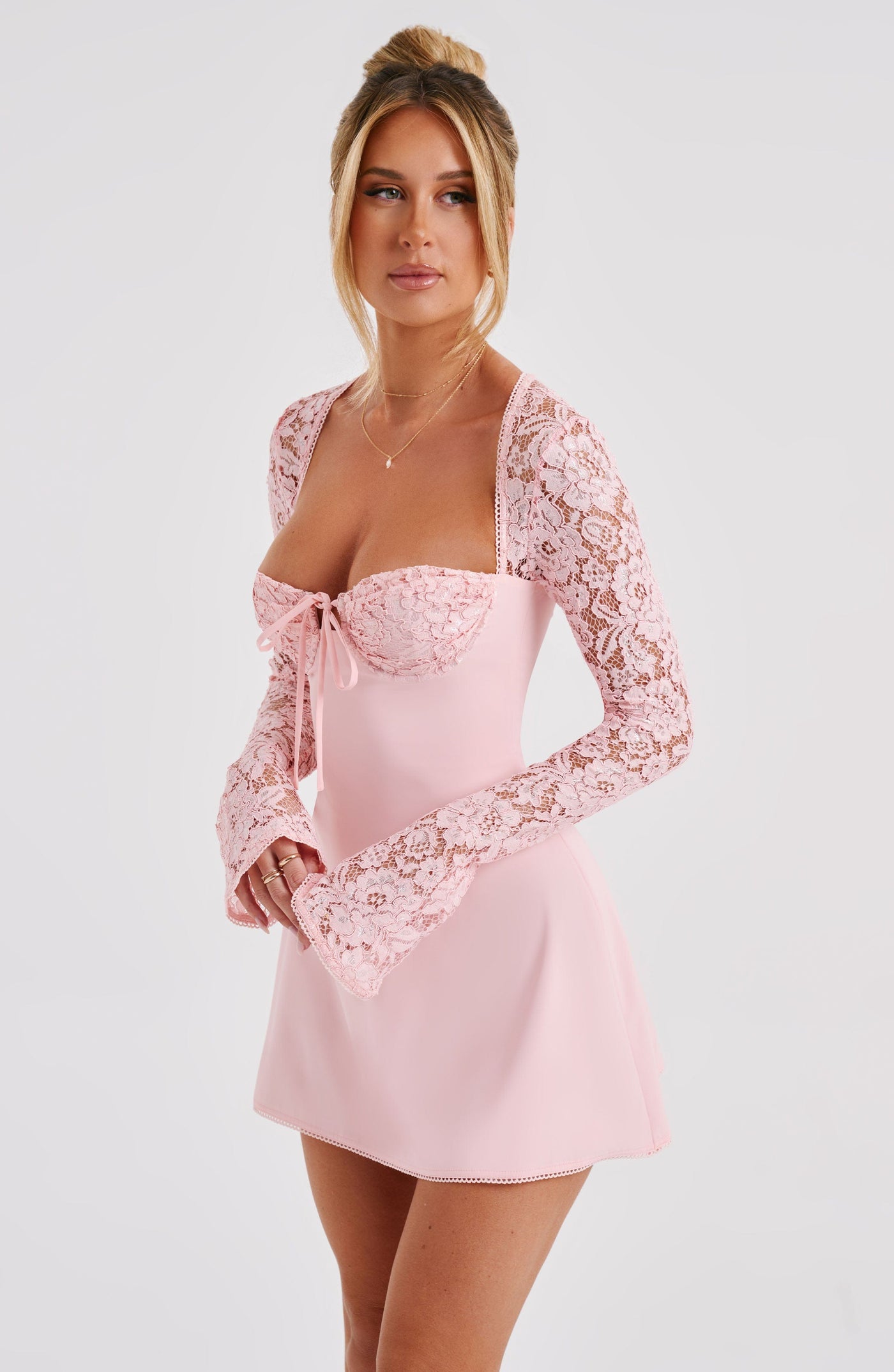 JAYCI Mini Dress - Blush