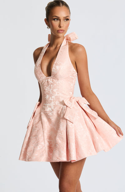 NELLY Mini Dress - Soft Peach
