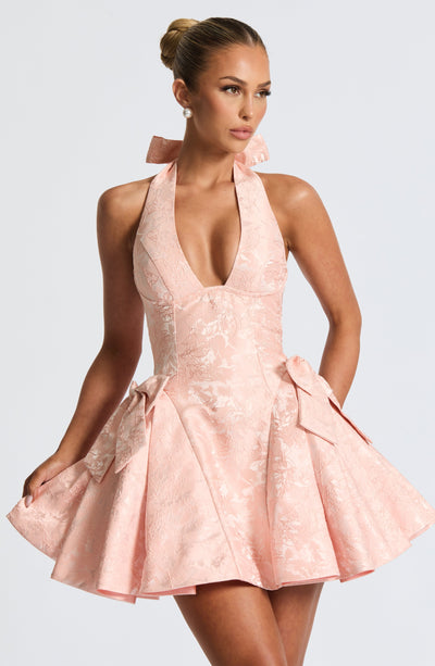 NELLY Mini Dress - Soft Peach