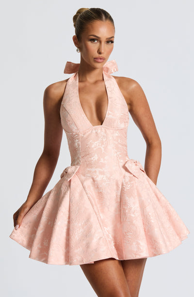 NELLY Mini Dress - Soft Peach