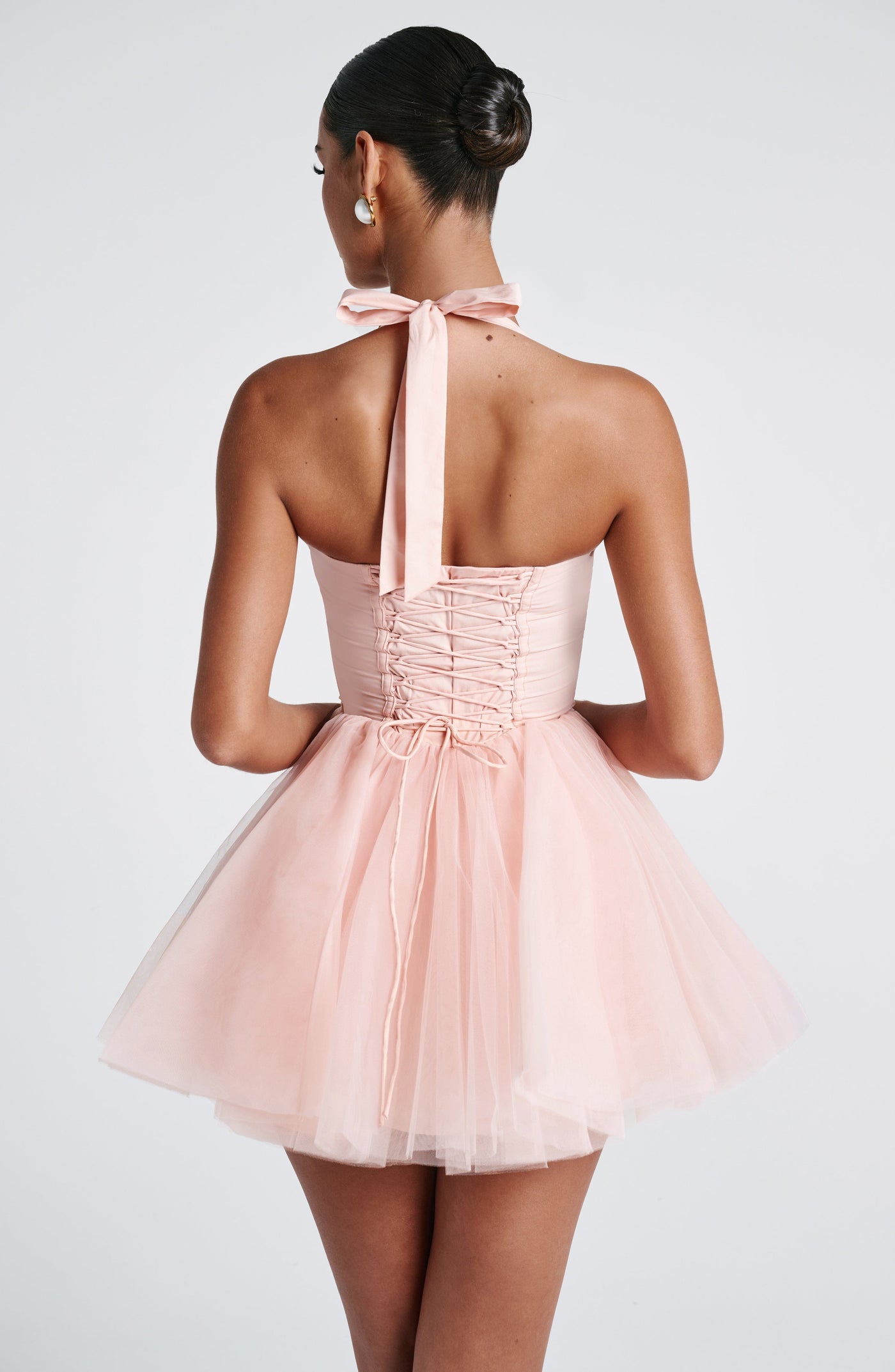 SACHA Mini Dress - Soft Peach