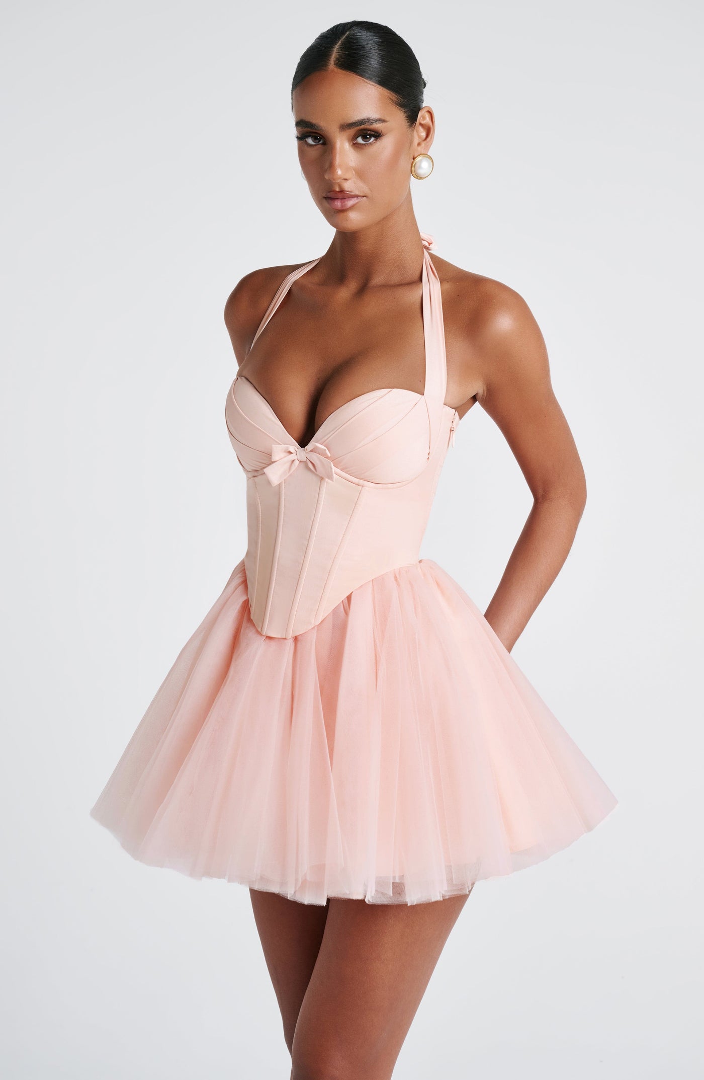 SACHA Mini Dress - Soft Peach