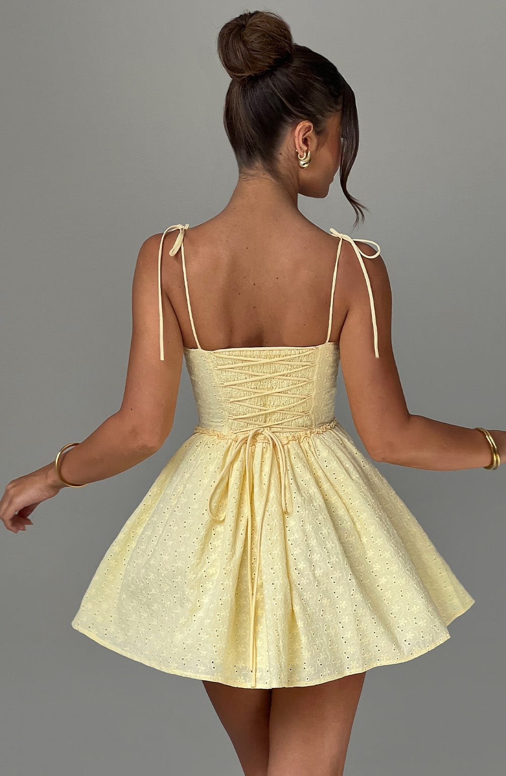 LOTUS Mini Dress - Lemon