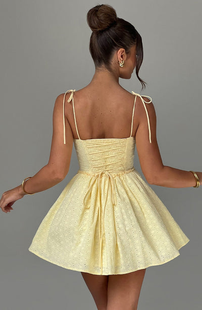 LOTUS Mini Dress - Lemon