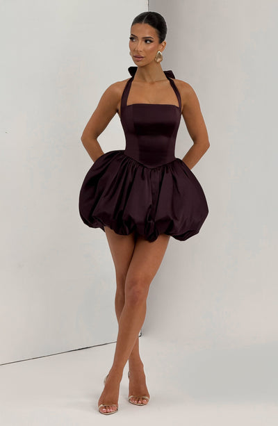Caution Mini Dress - Plum