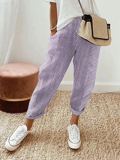 LEO – Striped Relaxed Trousers
