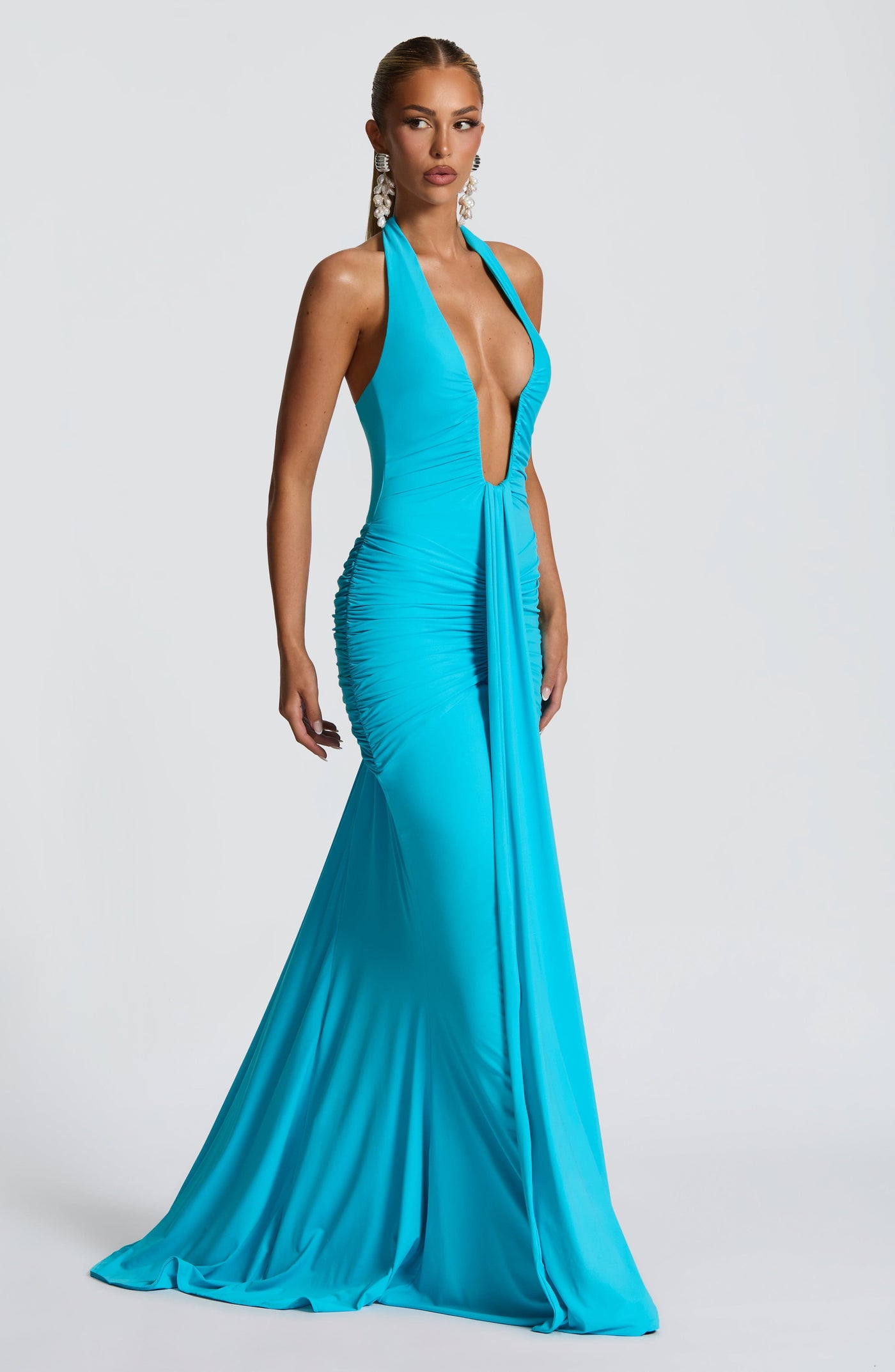 ROSY Maxi Dress - Aqua