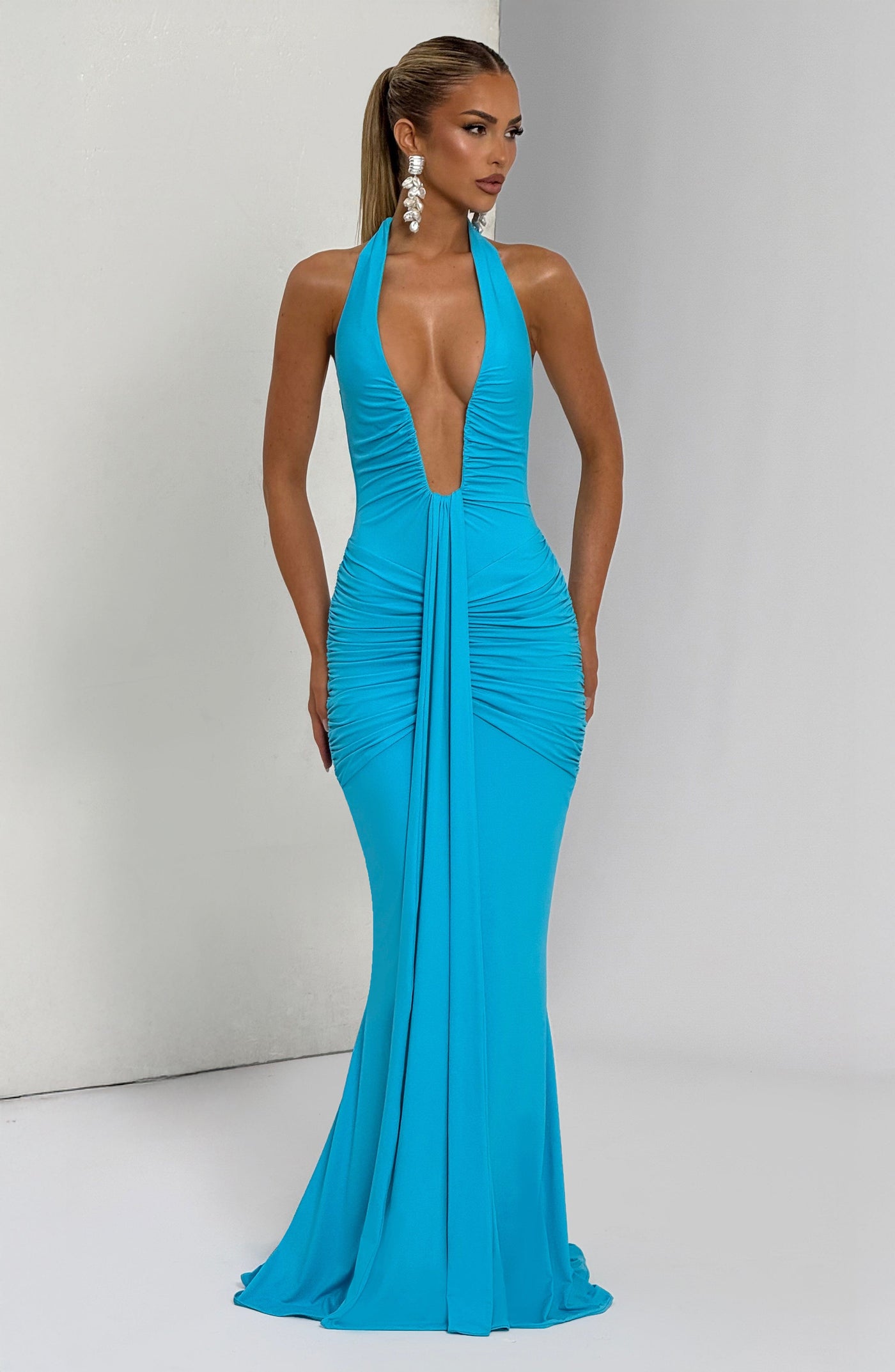 ROSY Maxi Dress - Aqua