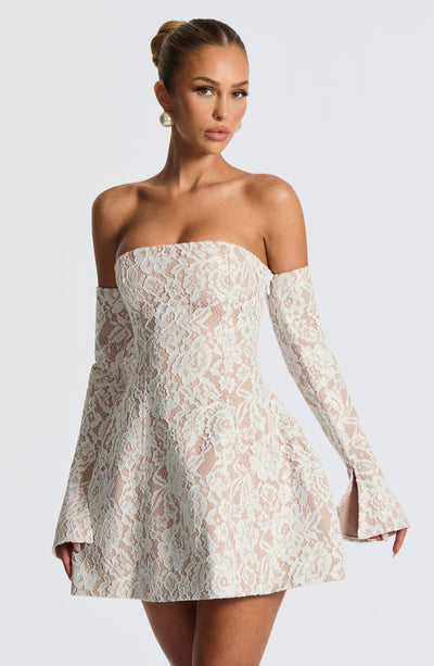 BERLINDA Mini Dress - Ivory