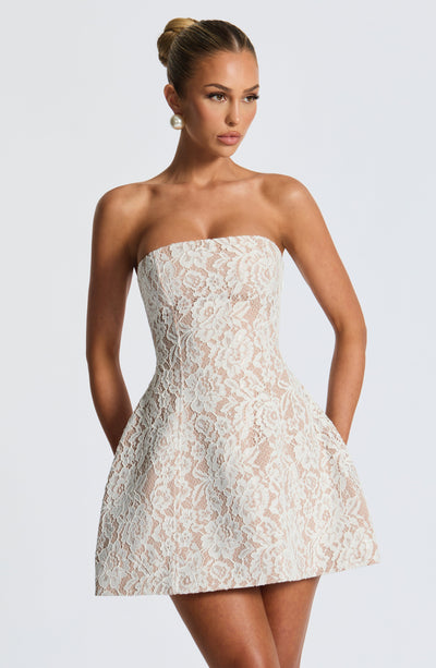 BERLINDA Mini Dress - Ivory
