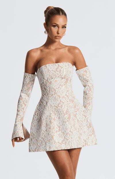 BERLINDA Mini Dress - Ivory